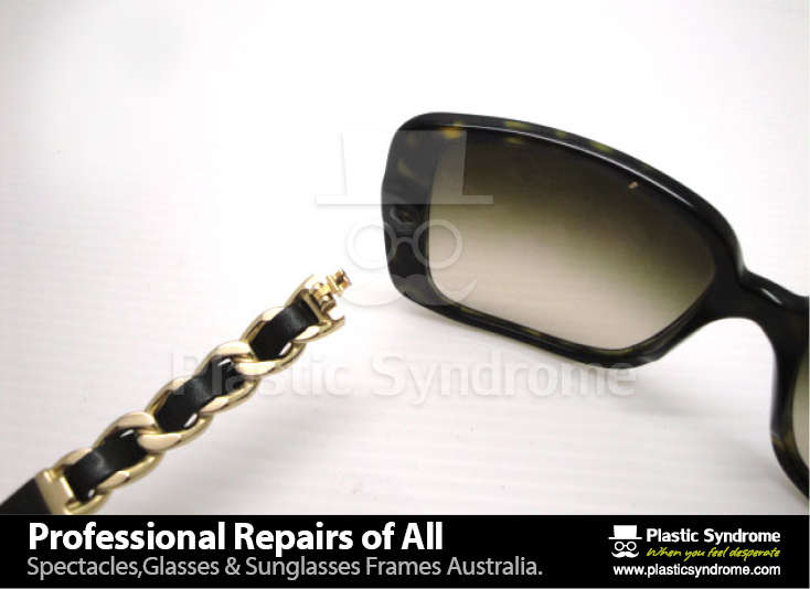 Chanel Plastic Sunglass frame hinge repair
