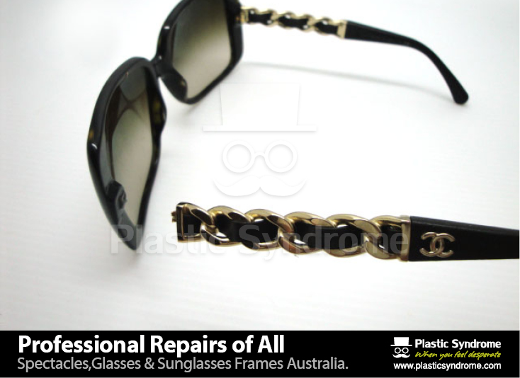 Chanel Plastic Sunglass frame hinge repair