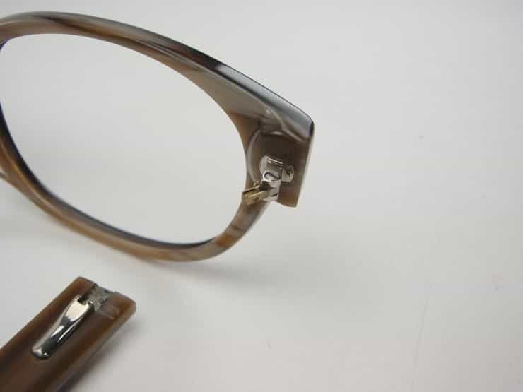 Plastic Glasses Frame snapped spring hinge arm repair