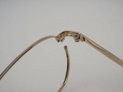 Broken Titanium metal glasses frame repair
