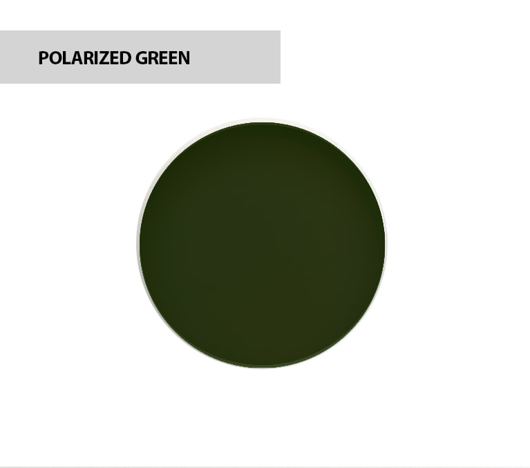 high quality green polarised sunglasses lenses